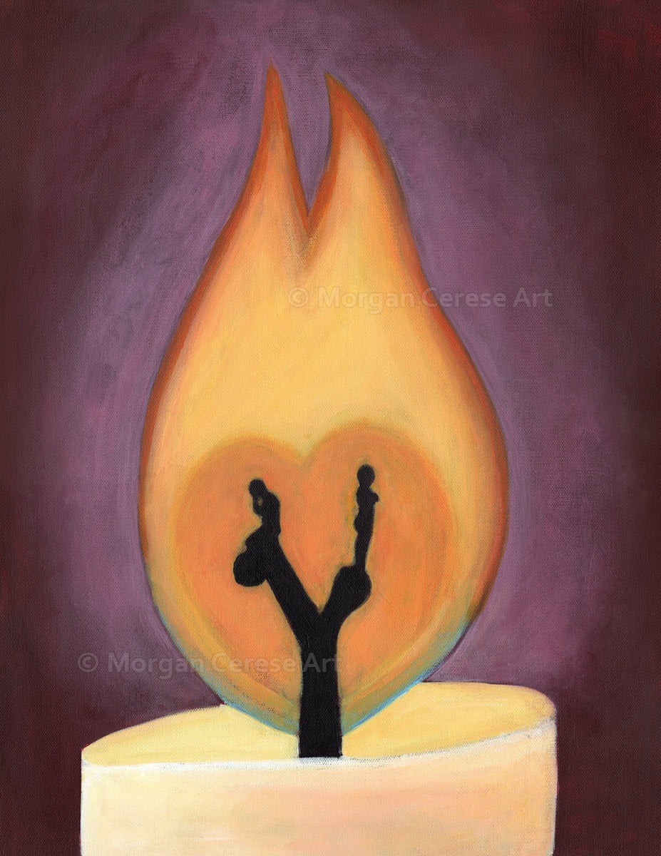 Burning Apart Art Print