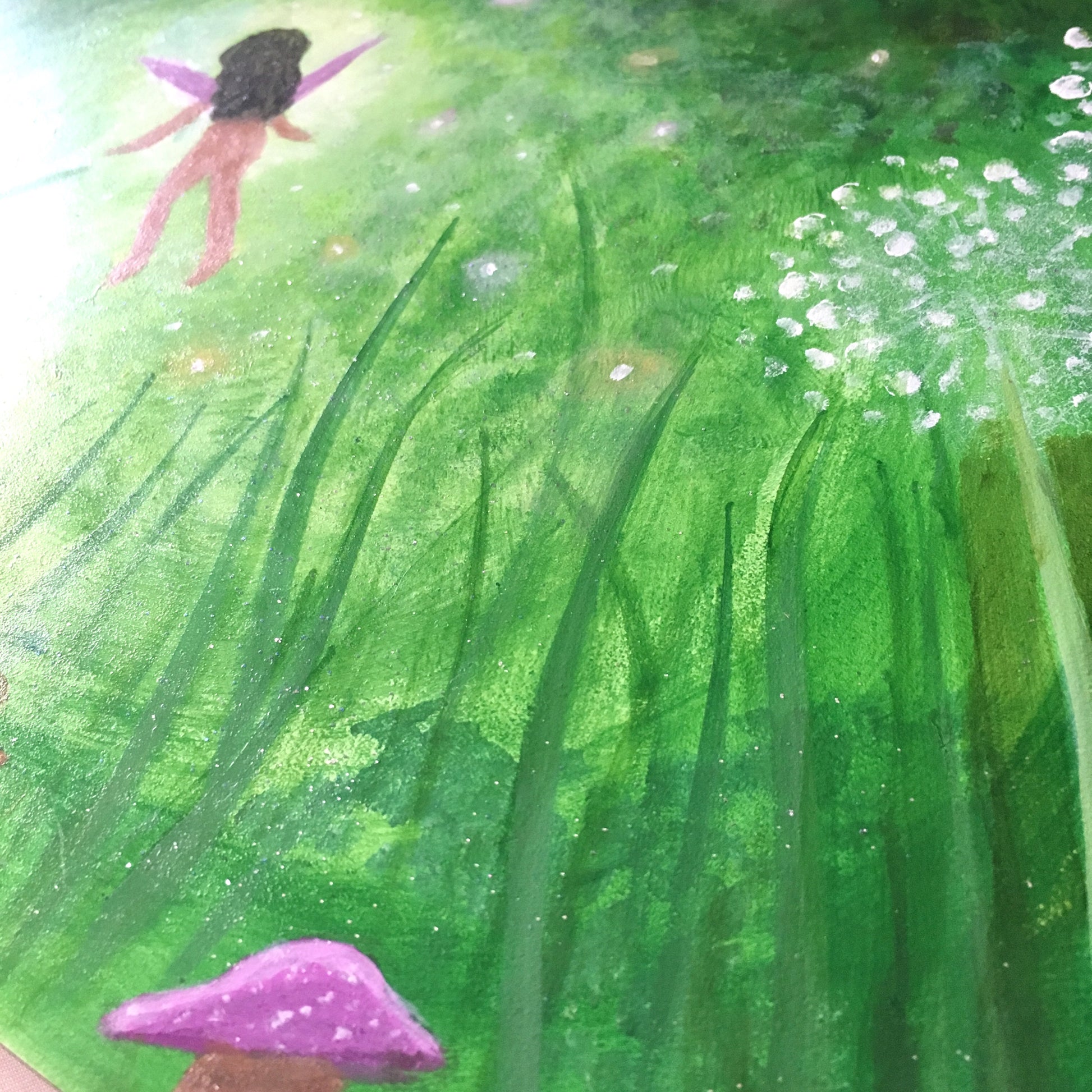 "Faery Dreams" Acrylic Painting - 8x10 inches - Morgan Cerese Art