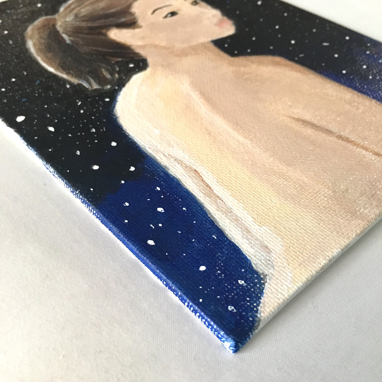 "Lady Neptune" Acrylic Painting - 6x8 inches - Morgan Cerese Art