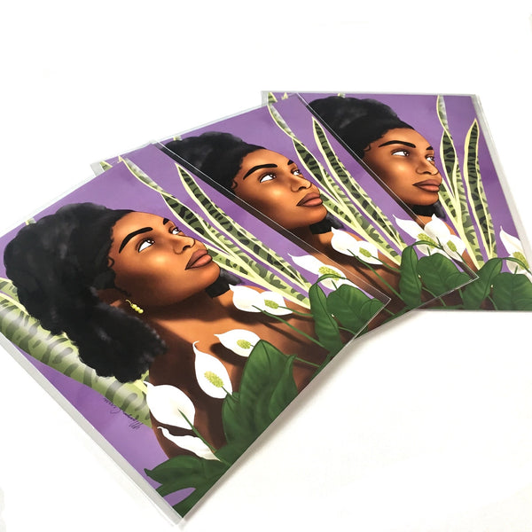 Growth Art Print - Beautiful Black Women With Natural Hair Artwork - Morgan Cerese Art