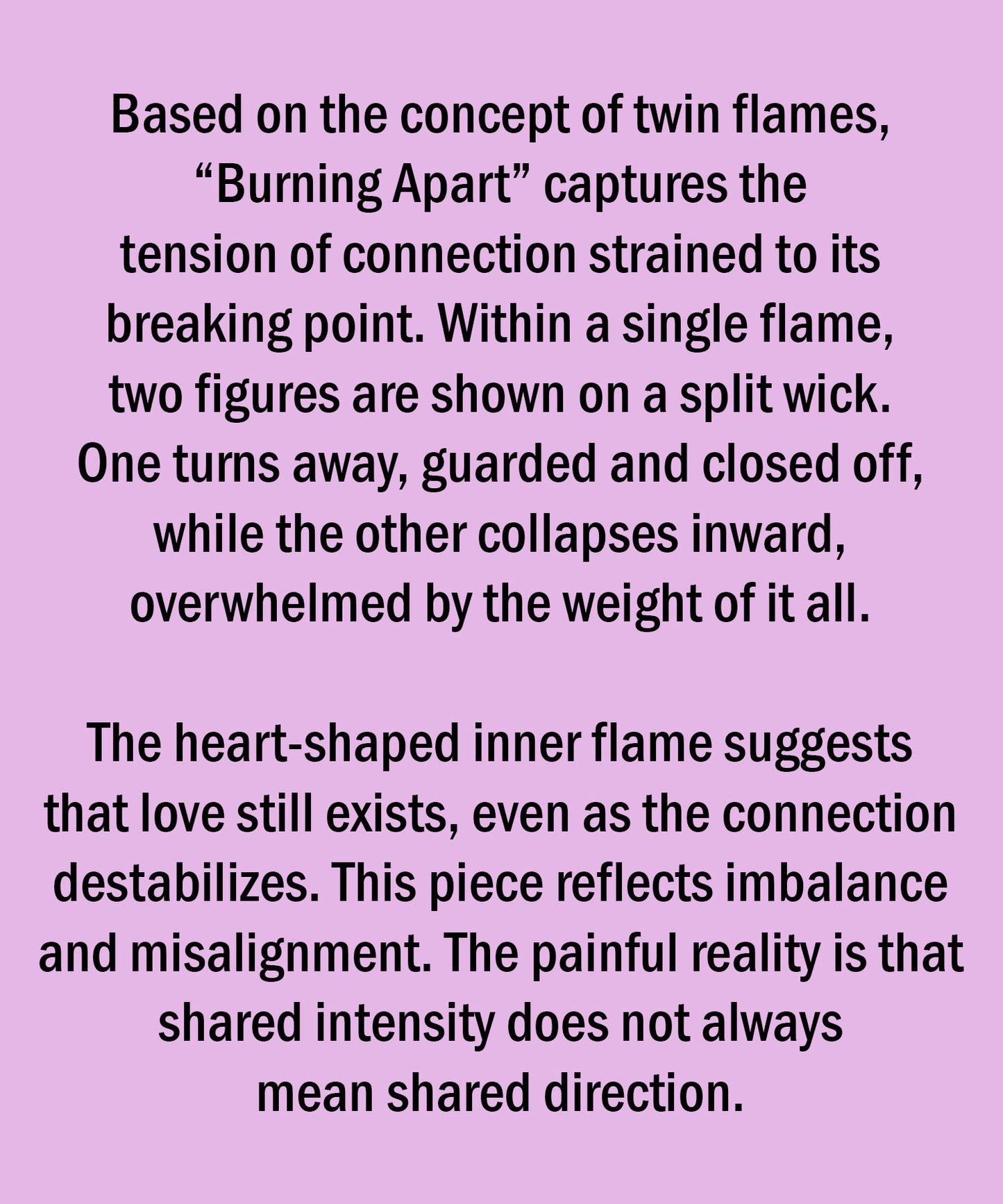 Burning Apart Art Print