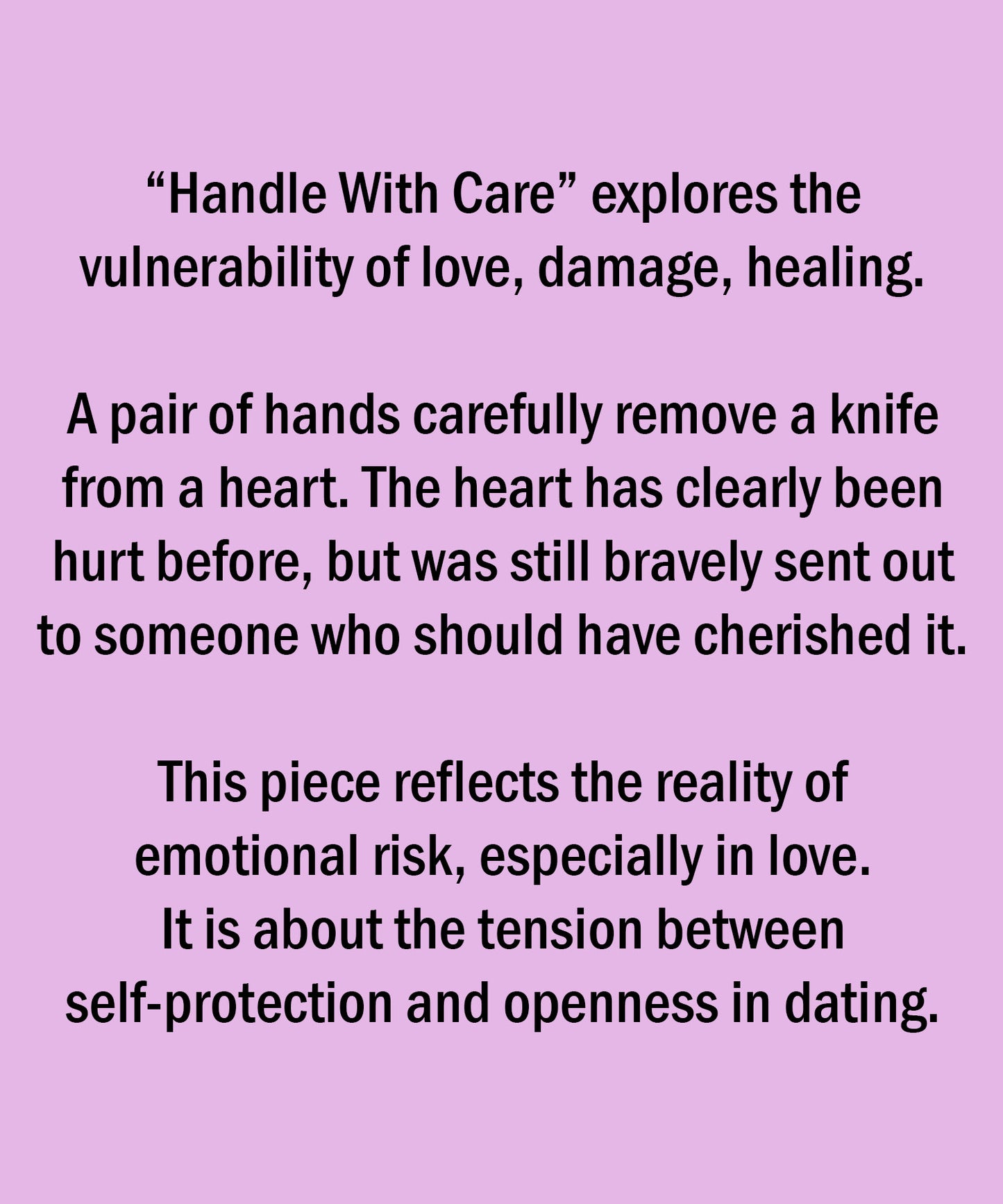 Handle With Care Art Print