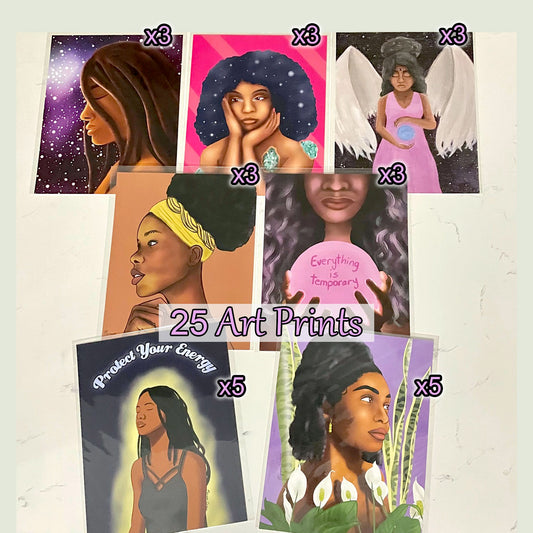 Black Girl Magic Art Print Starter Pack - 25 Art Prints