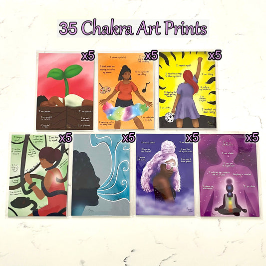 The Chakra Series Art Print Starter Pack - 35 Prints
