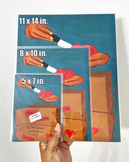 Handle With Care Art Print