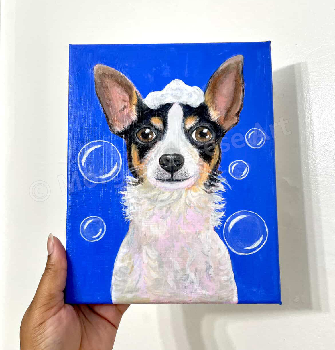 Custom Pet Portrait Canvas Painting