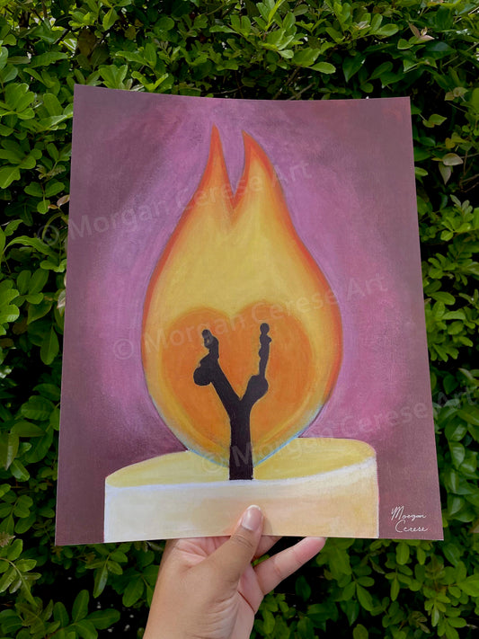 Burning Apart Art Print