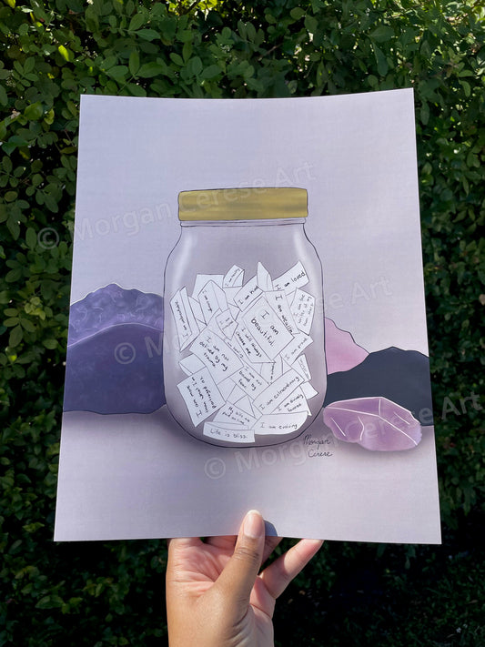 The Affirmation Jar Art Print