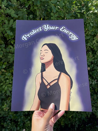 Protect Your Energy (Version 2) Art Print