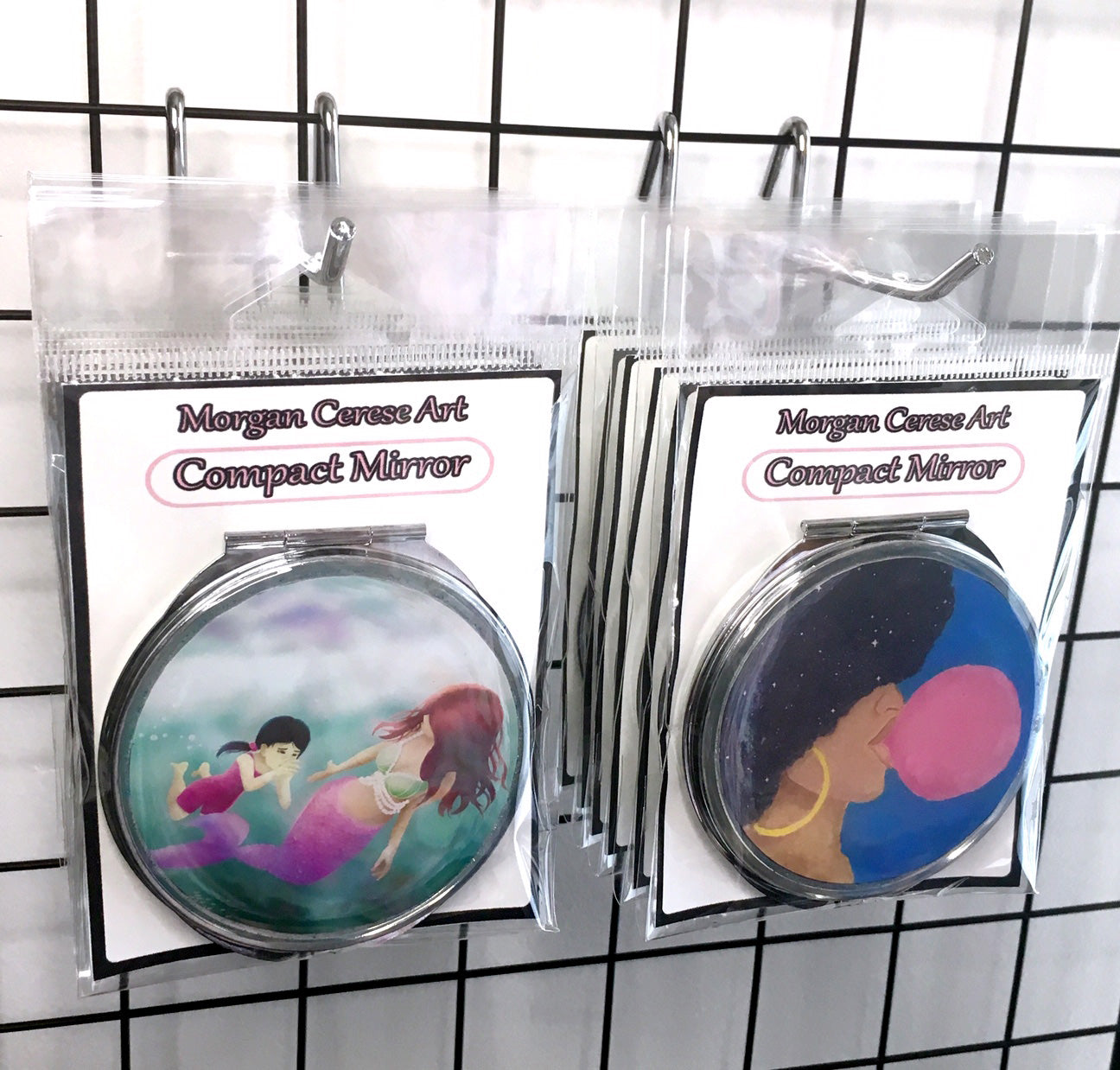 Morgan Cerese Art Compact Mirrors (Wholesale) - MSRP: $10