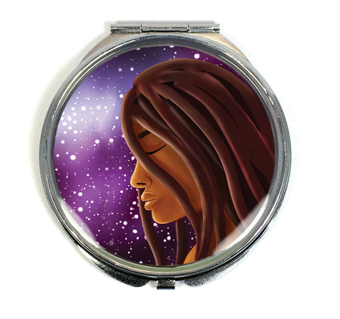 Cosmic Witch Compact Mirror - Morgan Cerese Art