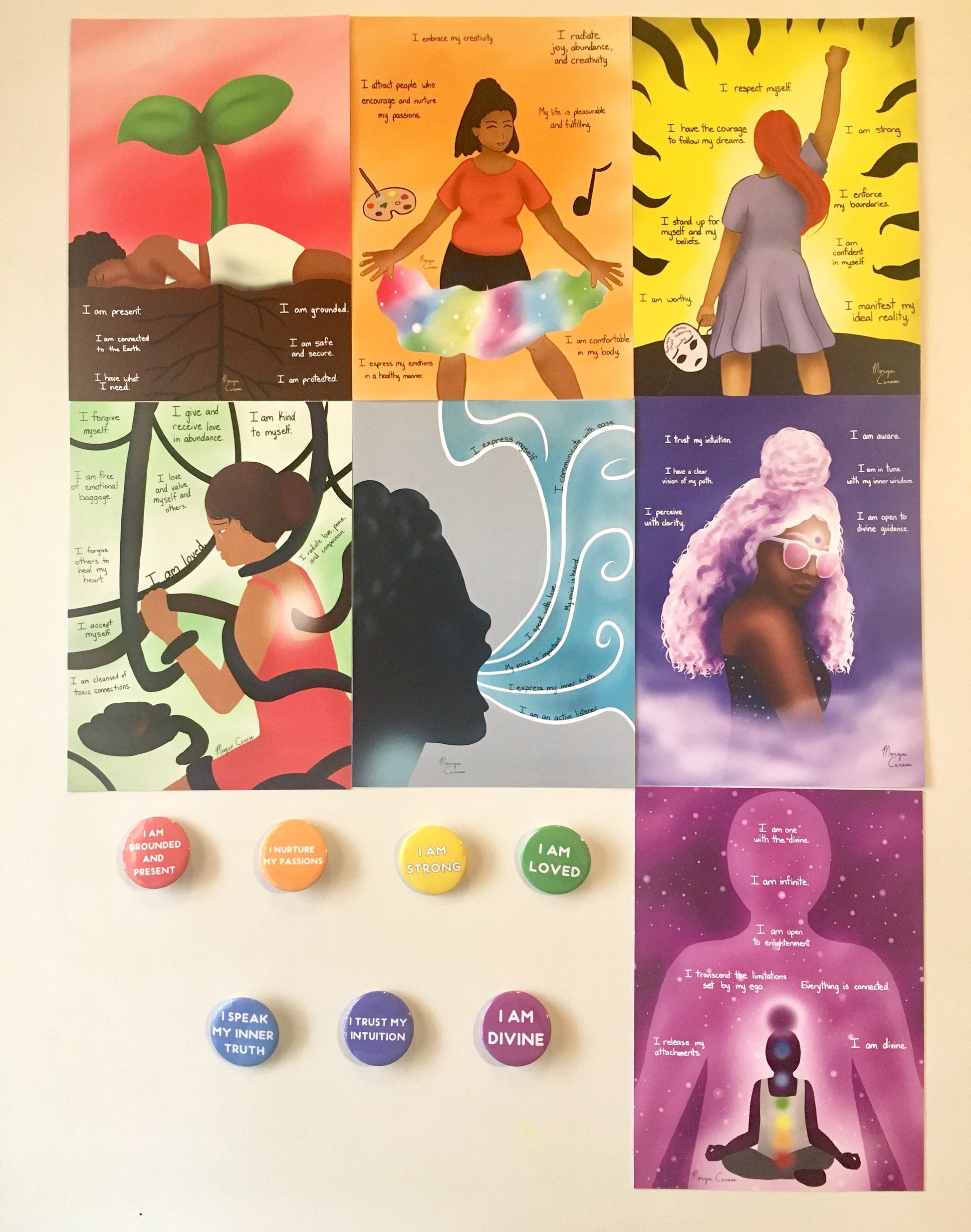 The Chakra Series Art Print Set - Morgan Cerese Art