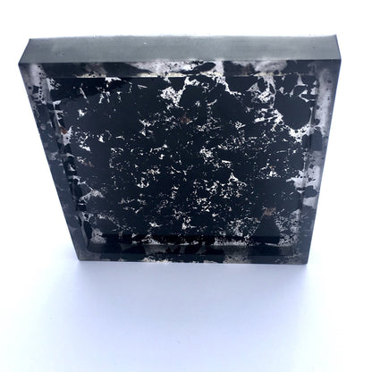 Black Tourmaline Resin Tray / Dish For Grounding and Protection - Morgan Cerese Art