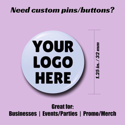 Wholesale Custom Round 1.25 inch Pin-back Buttons - Morgan Cerese Art