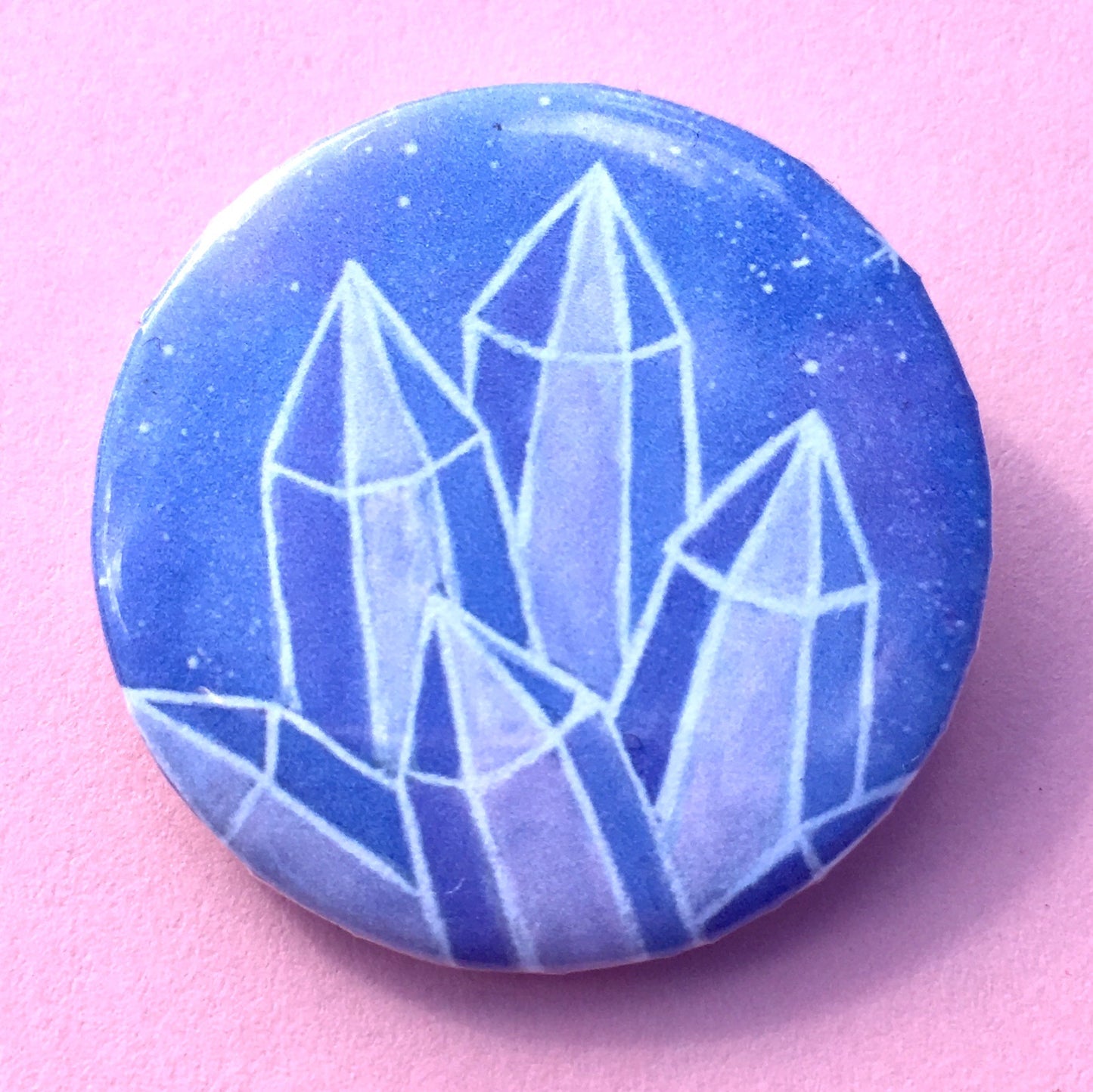 Crystalline Growth Pin-back Button - Morgan Cerese Art