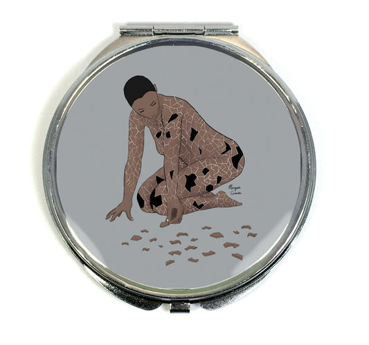 Picking Up The Pieces (Version 1) Compact Mirror - Healing Themed Art - Morgan Cerese Art