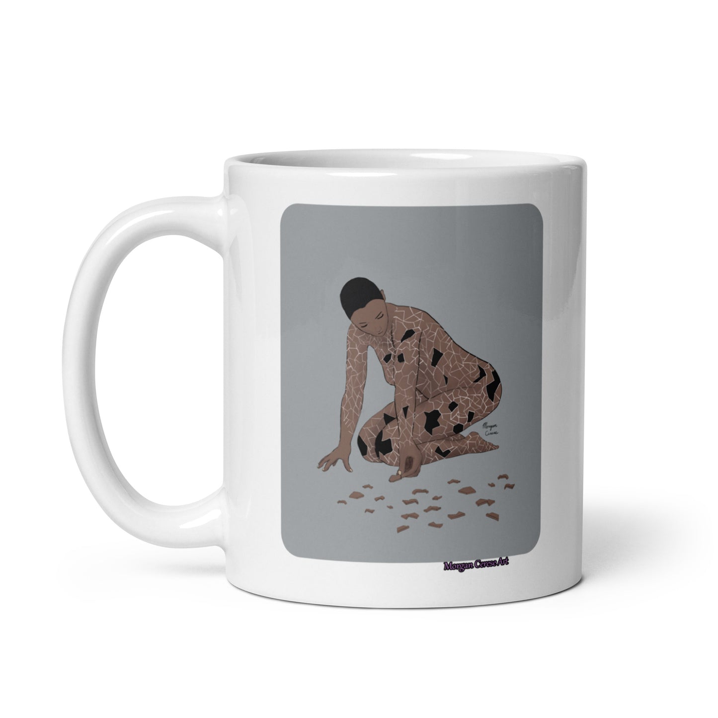 Picking Up The Pieces (Version 1) Mug - Healing Themed Art - Morgan Cerese Art