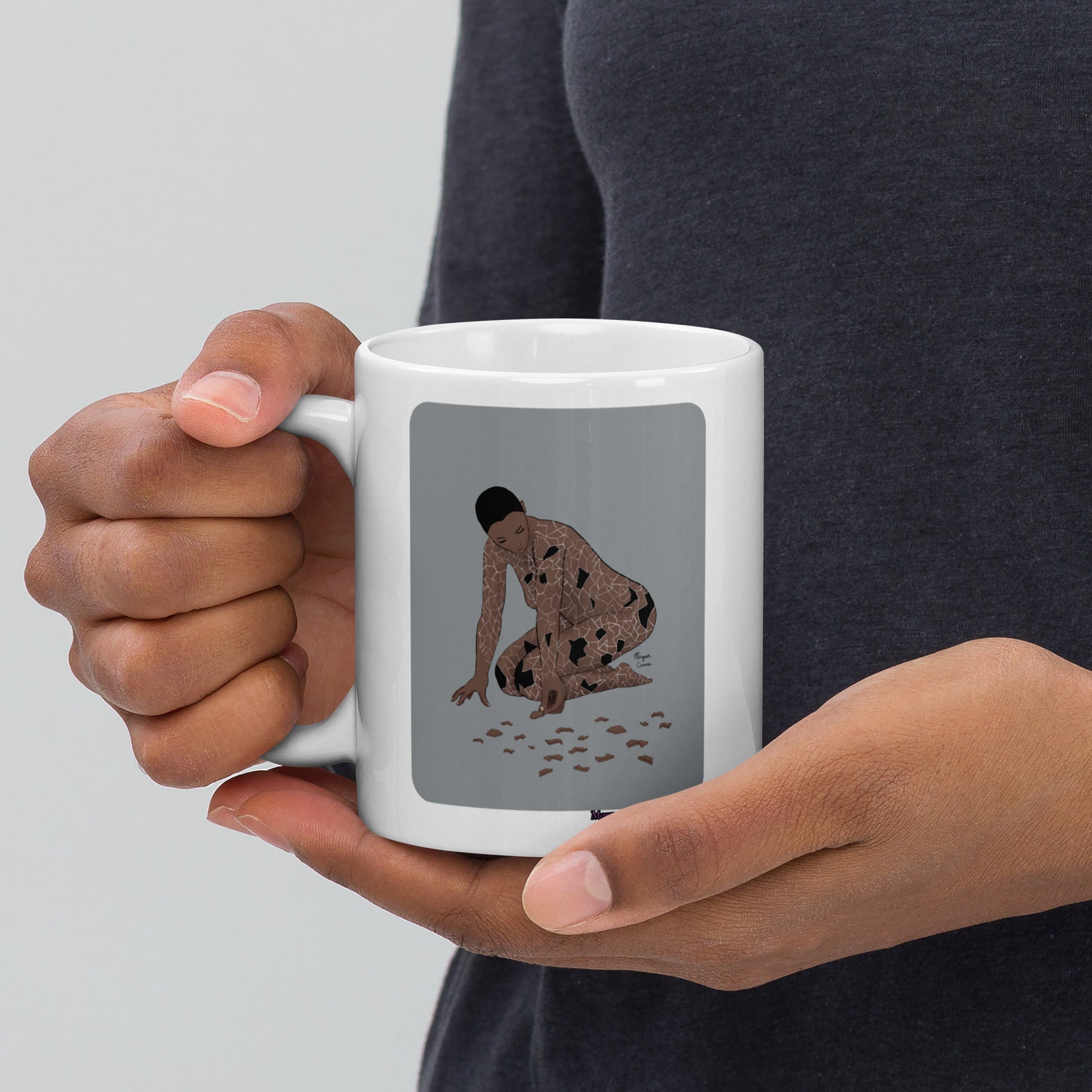 Picking Up The Pieces (Version 1) Mug - Healing Themed Art - Morgan Cerese Art