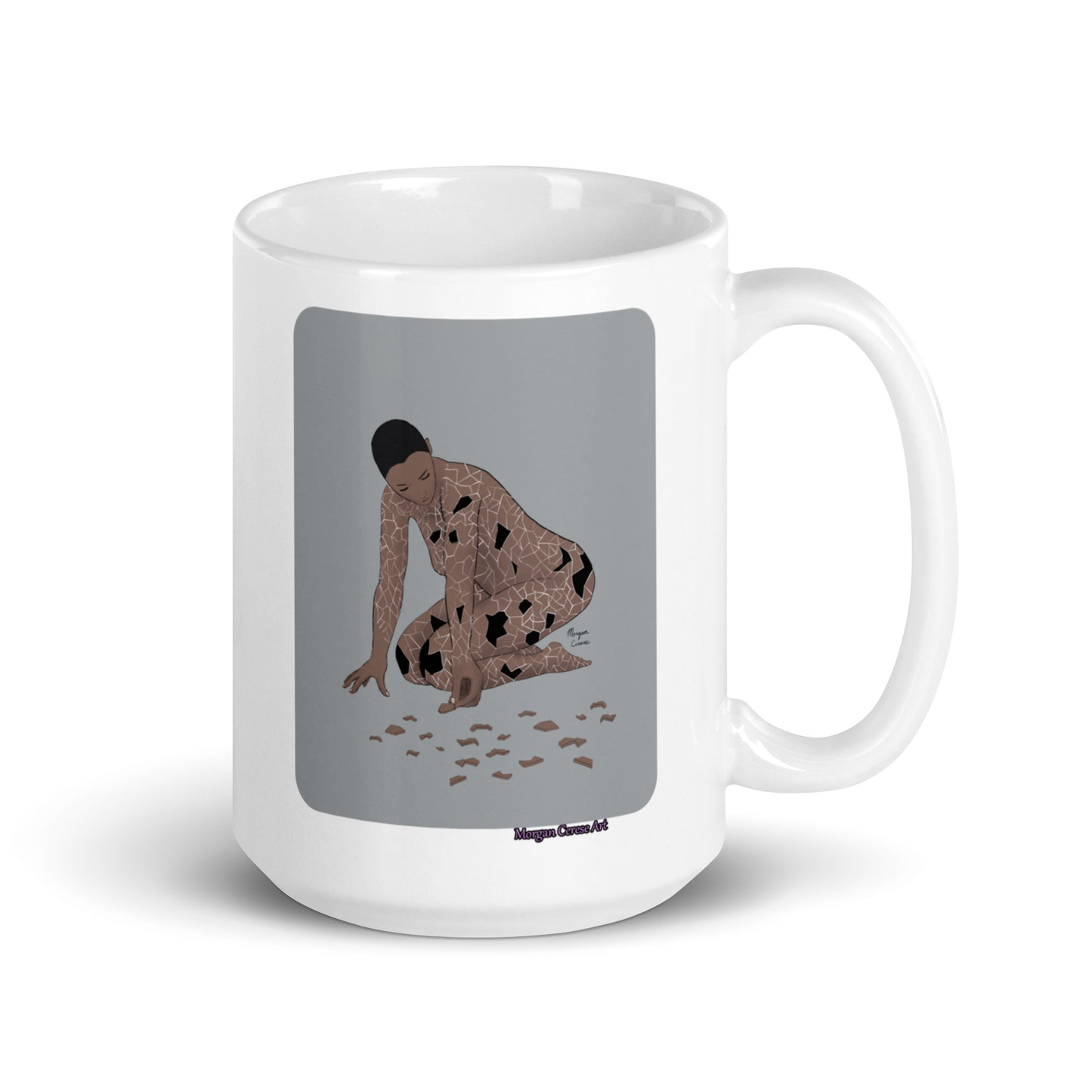 Picking Up The Pieces (Version 1) Mug - Healing Themed Art - Morgan Cerese Art