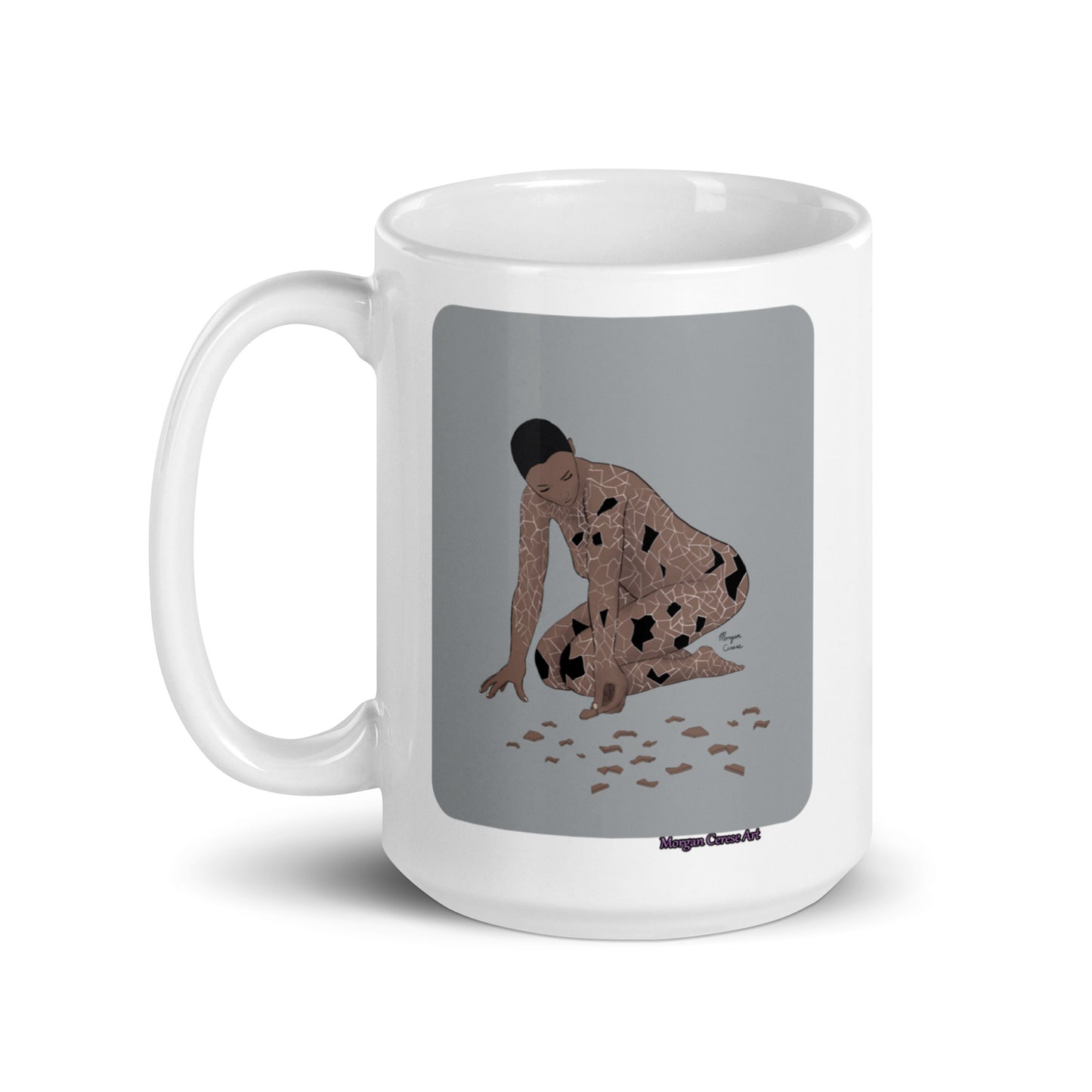 Picking Up The Pieces (Version 1) Mug - Healing Themed Art - Morgan Cerese Art