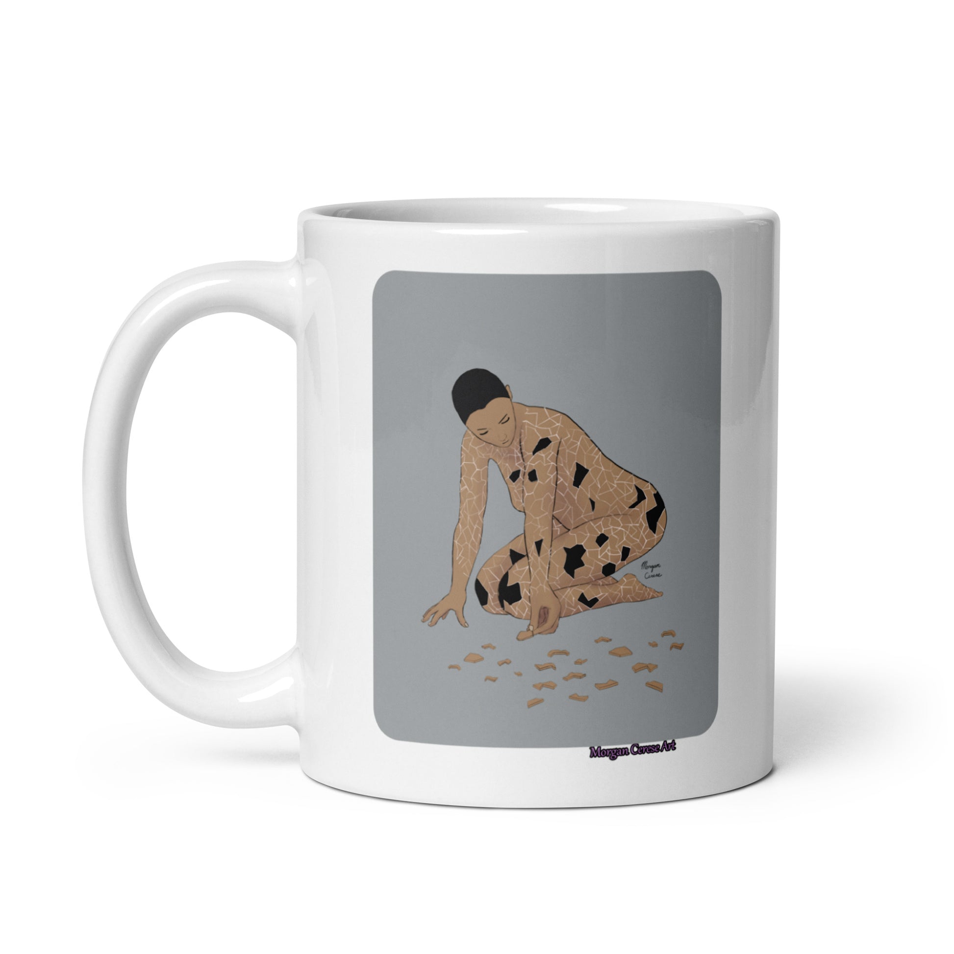 Picking Up The Pieces (Version 2) Mug - Healing Themed Art - Morgan Cerese Art