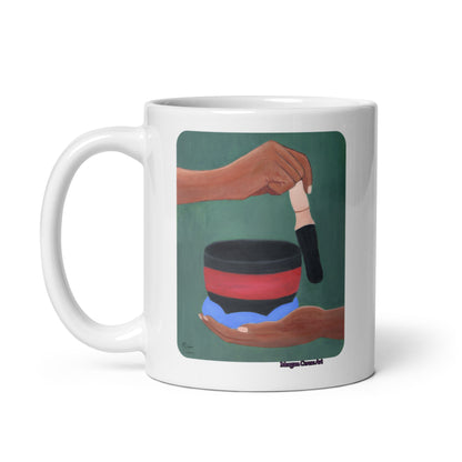 The Singing Bowl Mug - Healing Themed Spiritual Art - Morgan Cerese Art