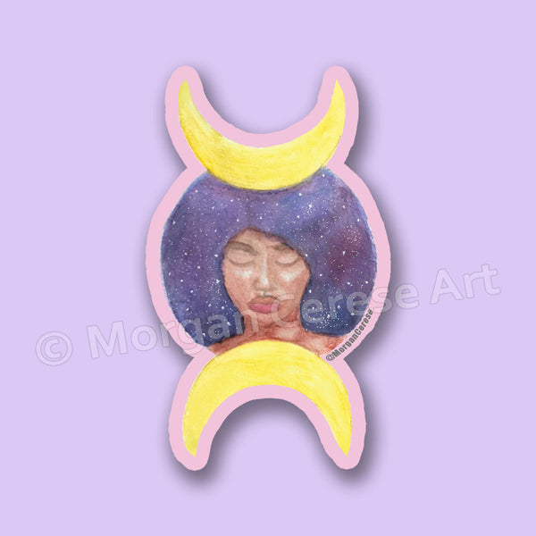Moon Goddess 3" Die Cut Sticker