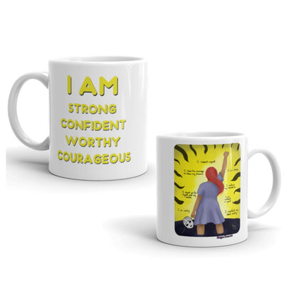 Solar Plexus Chakra - Manipura - Healing Art & Affirmation Mug - Morgan Cerese Art