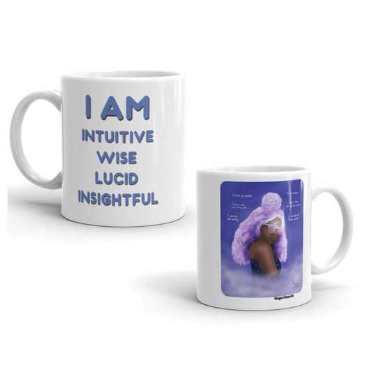 Third Eye Chakra - Ajna - Healing Art & Affirmation Mug - Morgan Cerese Art