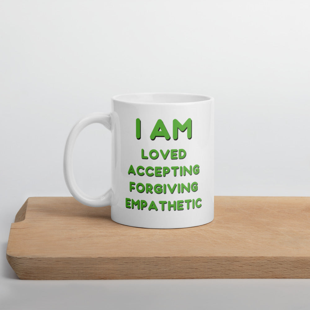 Heart Chakra - Anahata - Healing Art & Affirmation Mug - Morgan Cerese Art