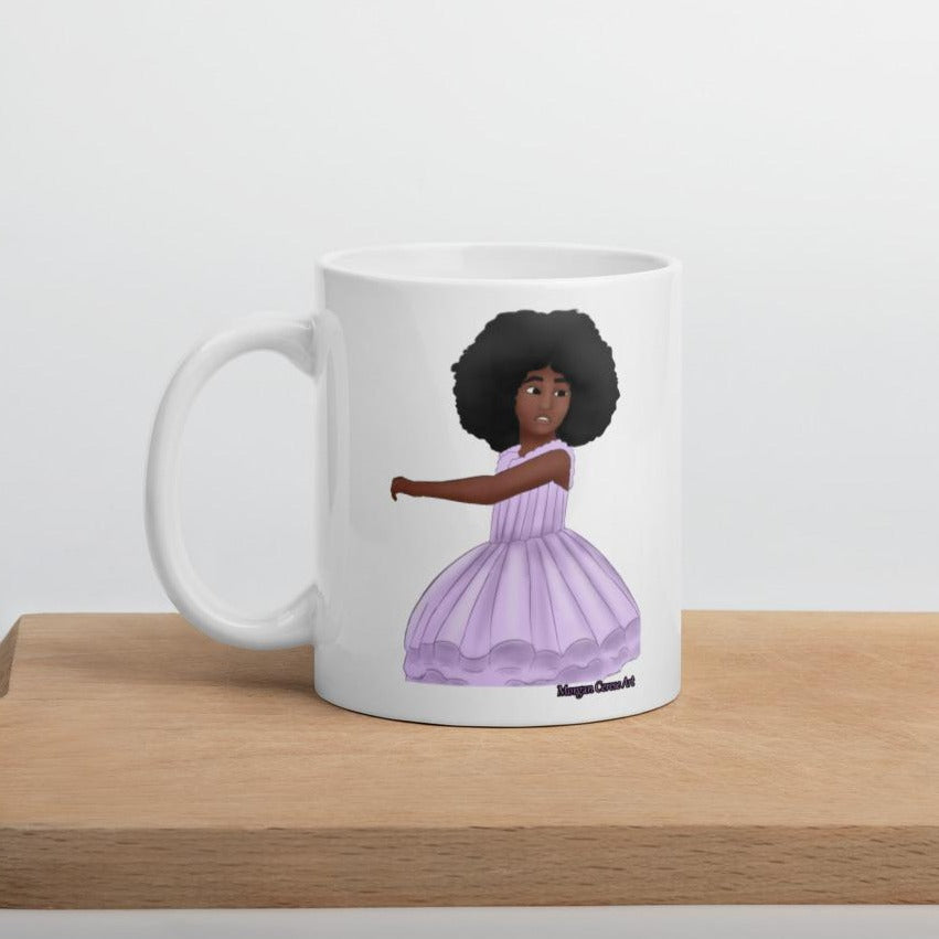 Afro Ballerina Mug - Morgan Cerese Art