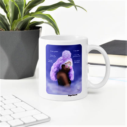 Third Eye Chakra - Ajna - Healing Art & Affirmation Mug - Morgan Cerese Art