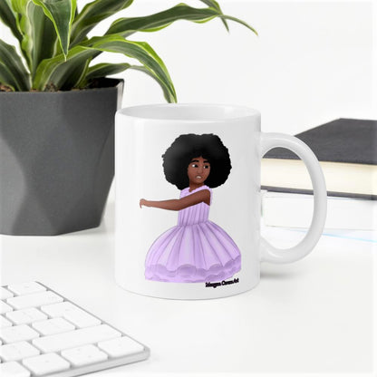 Afro Ballerina Mug - Morgan Cerese Art