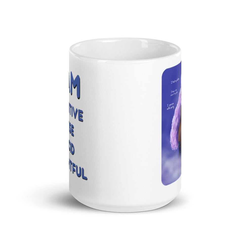 Third Eye Chakra - Ajna - Healing Art & Affirmation Mug - Morgan Cerese Art