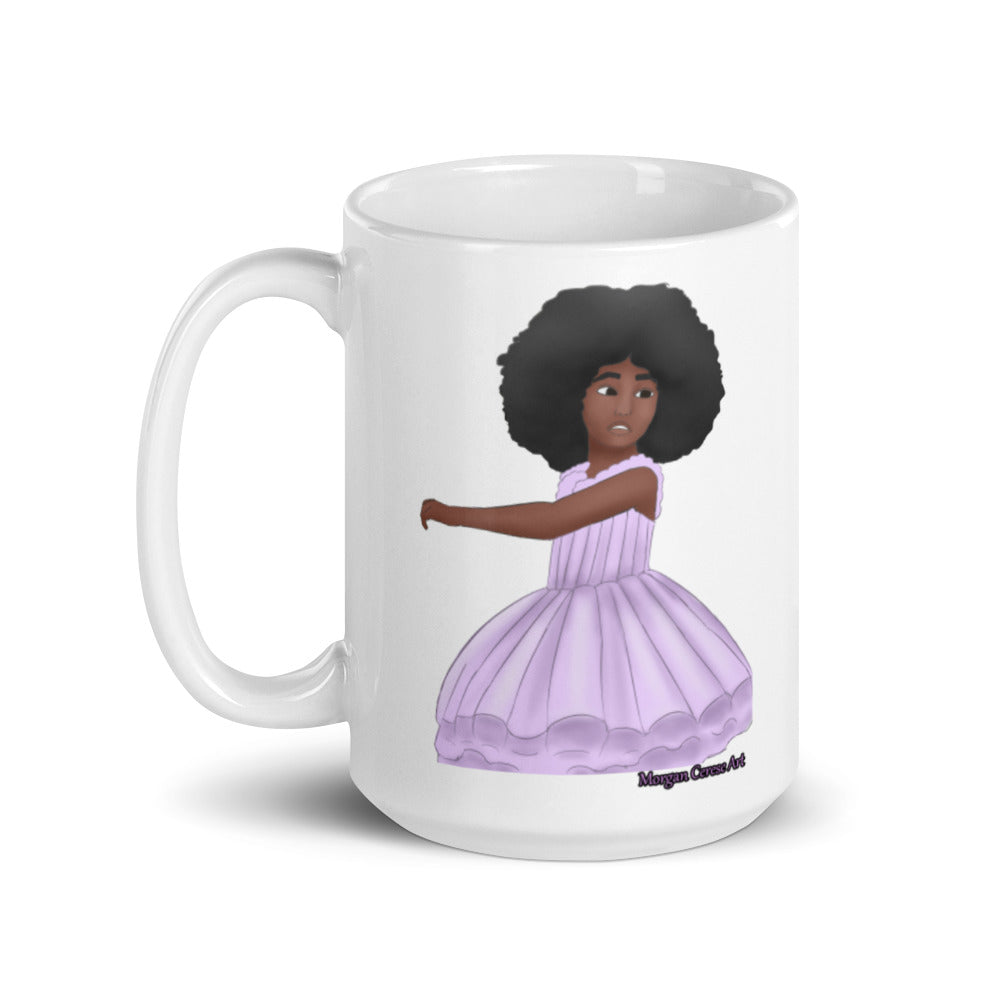 Afro Ballerina Mug - Morgan Cerese Art