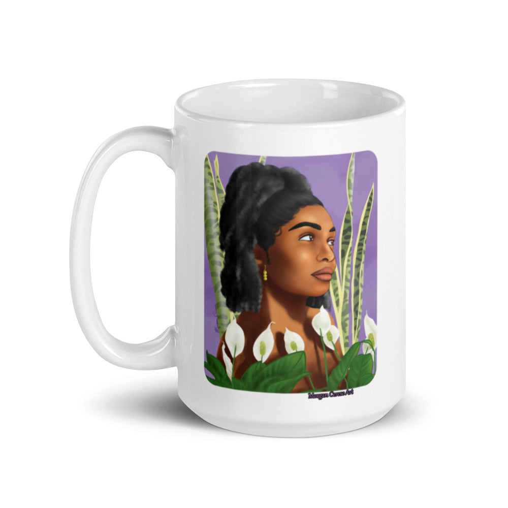 Growth 11oz 15oz Mug - Beautiful Black Women With Natural Hair - Morgan Cerese Art