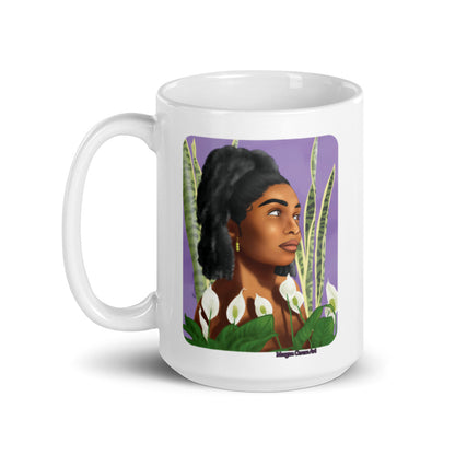 Growth 11oz 15oz Mug - Beautiful Black Women With Natural Hair - Morgan Cerese Art