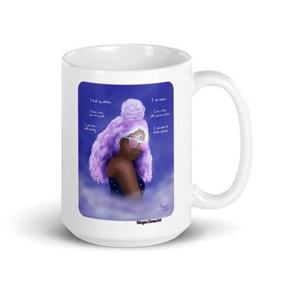 Third Eye Chakra - Ajna - Healing Art & Affirmation Mug - Morgan Cerese Art