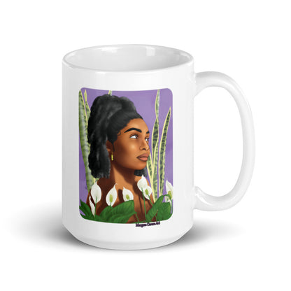 Growth 11oz 15oz Mug - Beautiful Black Women With Natural Hair - Morgan Cerese Art